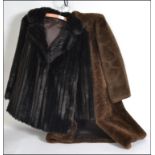 2 vintage fur coats dating to the mid 20th century ( see illustrations ) L100cm