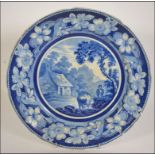 18th century English Delft plate ,