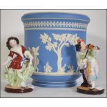 A Wedgwood Jasperware planter, early 20t