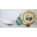 2 Venetian glass gondolas , probably Murano ,