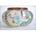 A 19th century Chinese famille rose ceramic bowl.