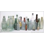 A collection of 19th and 20th century advertising bottles mainly pertaining to Bristol and Bath to