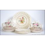 Royal Doulton Warwick D5916 sandwich set consisting of serving plate along with 4 small plates ,