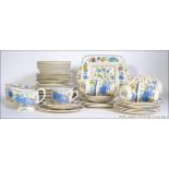 A Masons ironstone Regency and Colonial pattern 57 piece part dinner / tea service consisting of