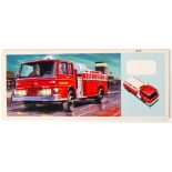 RARE MATCHBOX ARTWORK: A fabulous original piece of box artwork for Matchbox Models Of Yesteryear