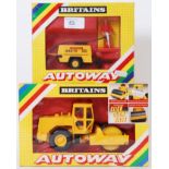 BRITAINS: 2x original vintage Britains Autoway diecast model sets;