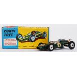 CORGI: An original vintage Corgi Toys diecast model No. 155 Lotus Climax Formula 1 Racing Car.