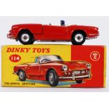 DINKY TOYS: An original vintage Dinky Toys diecast model No. 114 Triumph Spitfire.