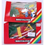 BRITAINS: 2x original vintage Britains Farm related diecast models - 9535 Potato Harvester and 9532