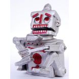 ROBERT THE ROBOT: A good vintage style 20th century cast iron money box ' Robert The Robot ' with