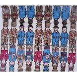 RAG DOLL SHEETS: An unusual and rare collection of possibly Dean's Rag doll sheets - featuring