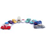 CORGI & DINKY: A collection of 10x vintage Corgi & Dinky diecast models, to include; 138, Mini Van,