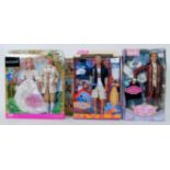 BARBIE: A collection of three special edition Male themed Barbie dolls and sets, by Mattel,