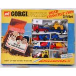 CORGI GIFT SET: An original vintage Corgi Juniors ' Road Construction Gift Set '.