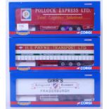 CORGI HAULIERS: A collection of 3x Corgi diecast Hauliers Of Renown lorry trailers - all mint,