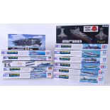 JAPANESE NAVY MODEL KITS: A collection of 13x assorted 1/700 scale plastic Japanese Navy model kits.