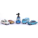 CORGI & DINKY: A collection of 5x vintage Corgi and Dinky diecast models.