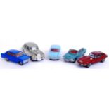 DINKY: A collection of 5x vintage mostly good to very near mint Dinky diecast models (loose).
