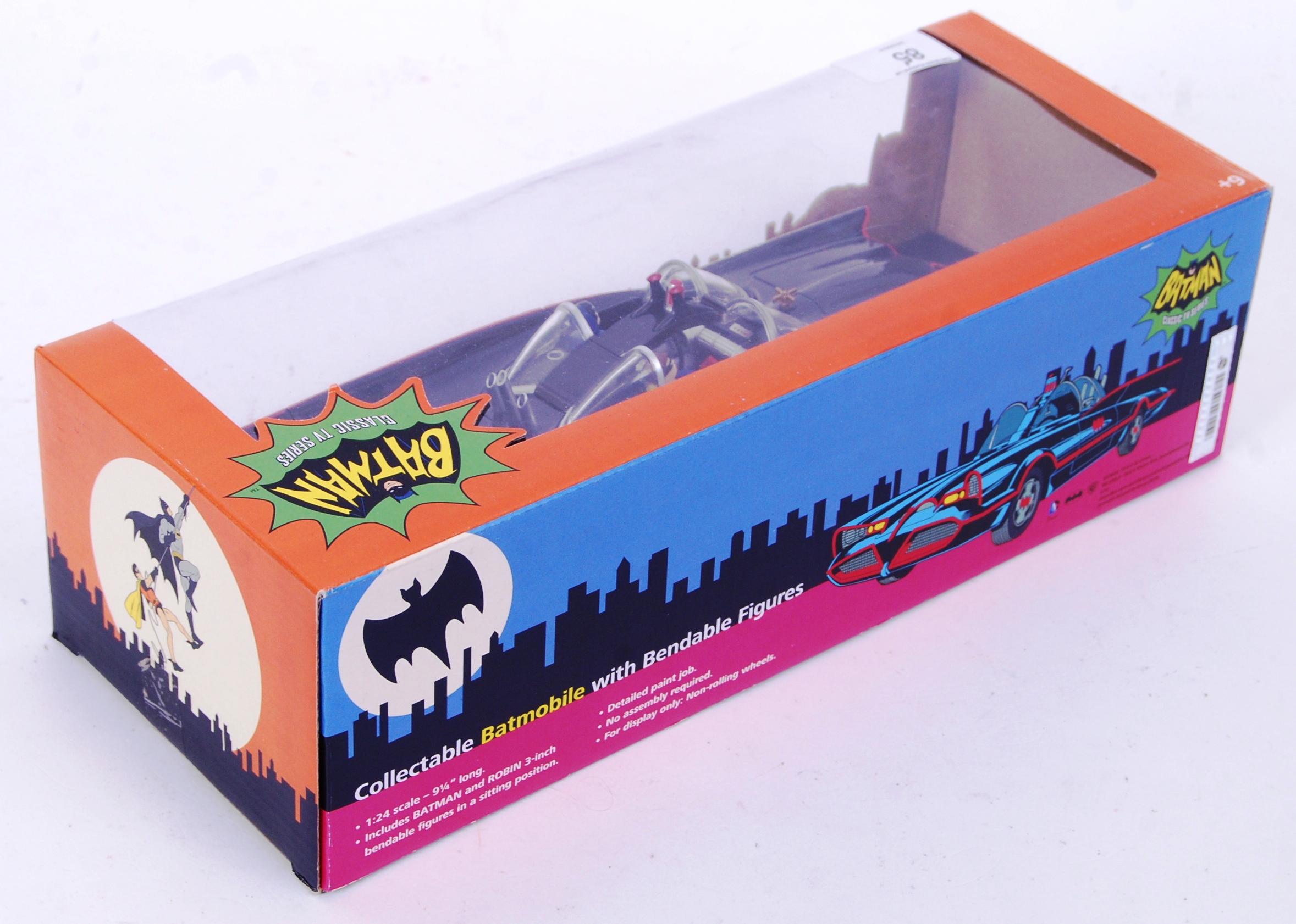 BATMAN: A ' Classic TV Series ' Batman Batmobil model car 'With Bendable Figures'. 9" Batmobile. - Image 3 of 3