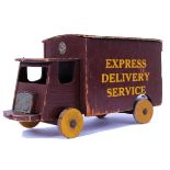 GWR EXPRESS DELIVERY: A charming vintage c1940's GWR made ' Express Delivery Service ' wagon truck.