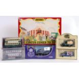 DIECAST: A collection of assorted boxed diecast to include a Matchbox ' Circus Comes To Town ' set,