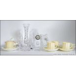 A set of four vintage white glazed scall