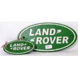 TWO LAND ROVER PLAQUES