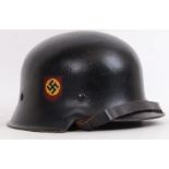 THIRD REICH POLICE HELMET: