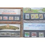 An album of Royal Mail Presentation packs - stamps to include many subjects such as Fishing, Sport,