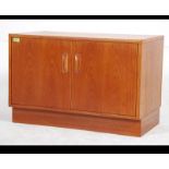A vintage mid century G-Plan teak long and low sideboard in the Fresco design comprising of double