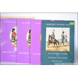 A group of 4 books of military uniform and Napoleonic era soldier lithograph prints along with a