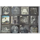 Magic Lantern Slides - Mixed lot of 200 plus magic lantern slides to include religious, views etc.