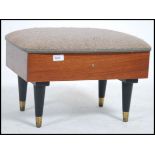 A stunning 20th century retro sewing / work box / stool;