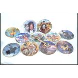 A collection of collectors plates all pertaining to Native Americans.