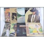Elton John - A good collection of vinyl long play Lp's records pertaining to Elton John to include