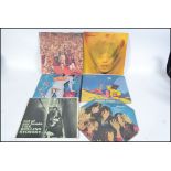 Rolling Stones - A collection of vinyl long play LP records from THe Rolling Stones to include