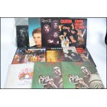 Queen - A collection of long play LP's vinyl records pertaining to Queen to include ' A Night At