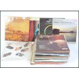 A collection of classical music LP's ( records ) to include examples by Albinoni Pachebel,