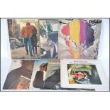 A small collection of long play LP vinyl records mainly by Bob Dylan to include Greatest Hits,