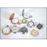 A collection of vintage 20th century gents and ladies pocket watches to include Waltham, Smiths,