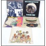 Rolling Stones - A collection of vinyl long play LP records from THe Rolling Stones to include Let