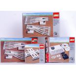 LEGO RAILWAY: A collection of 4x vintage boxed Lego Train railway accessory sets - all with