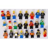 LEGO MINIFIGURES: A collection of 24x assorted Lego minifigures, to include City,