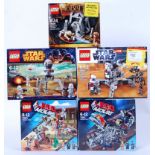 LEGO: A collection of 5x sealed Lego sets (all as new) to include: Lego Movie (70800 and 70801)