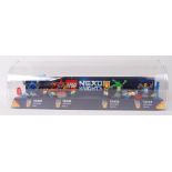 LEGO NEXO KNIGHTS: An original Shop Display Lego Nexo Knights shelf cabinet - featuring 4x Nexo