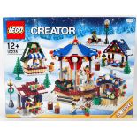 LEGO WINTER VILLAGE: An original Lego Winter Village ' Market ' 10235 set. Factory sealed, unused.