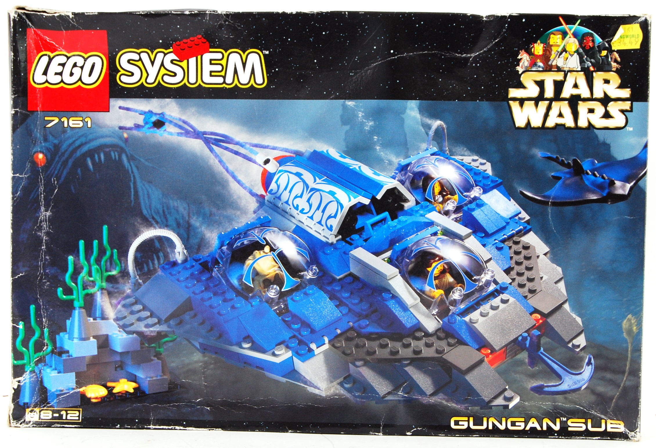 LEGO STAR WARS: A vintage Lego Star Wars System set 7161 'Gungan Sub'.