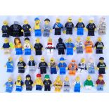 LEGO MINIFIGURES: A collection of 40x assorted Lego minifigures to include City, construction,