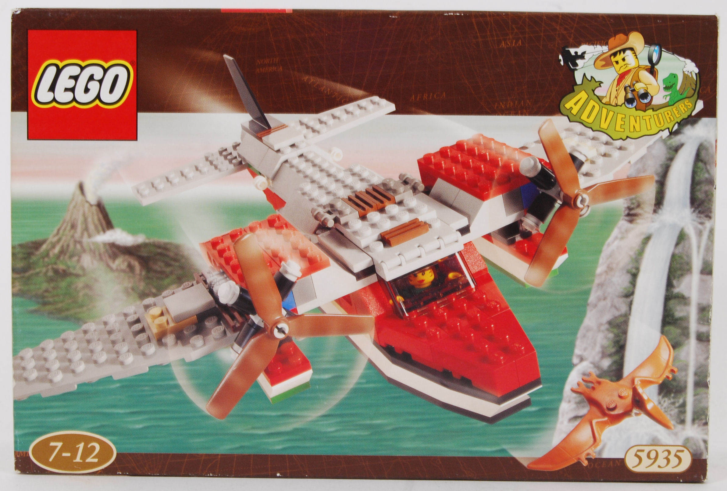 LEGO ADVENTURERS: A vintage Lego Adventurers set 5935 'Dino Island Hopper'.