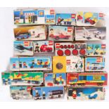 VINTAGE LEGO: A large collection of vintage / early minifigure Lego sets. All within original boxes.